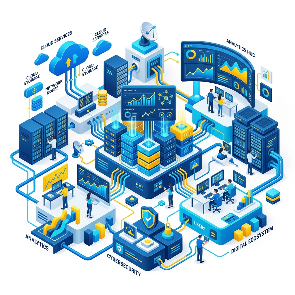 IT Infrastructure Illustration
